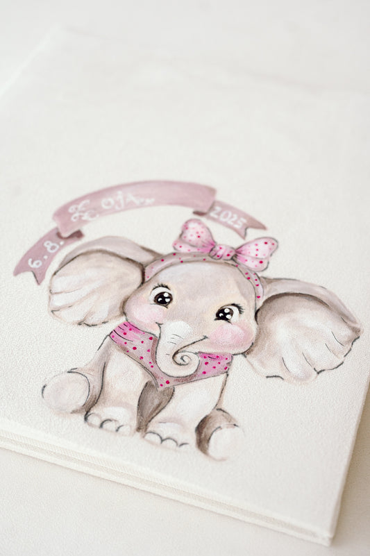 Personalized album with unique painting