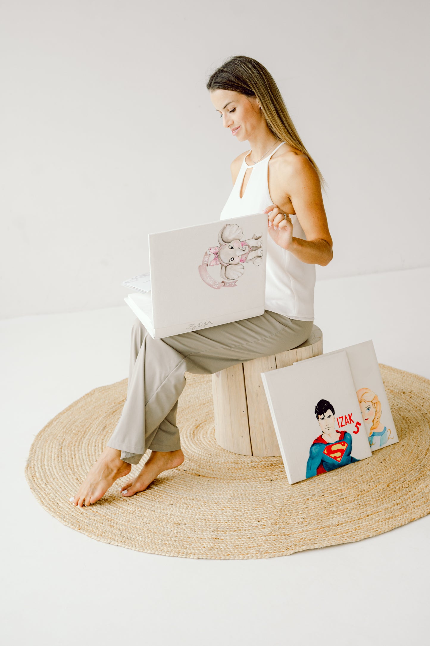 Personalized album with unique painting
